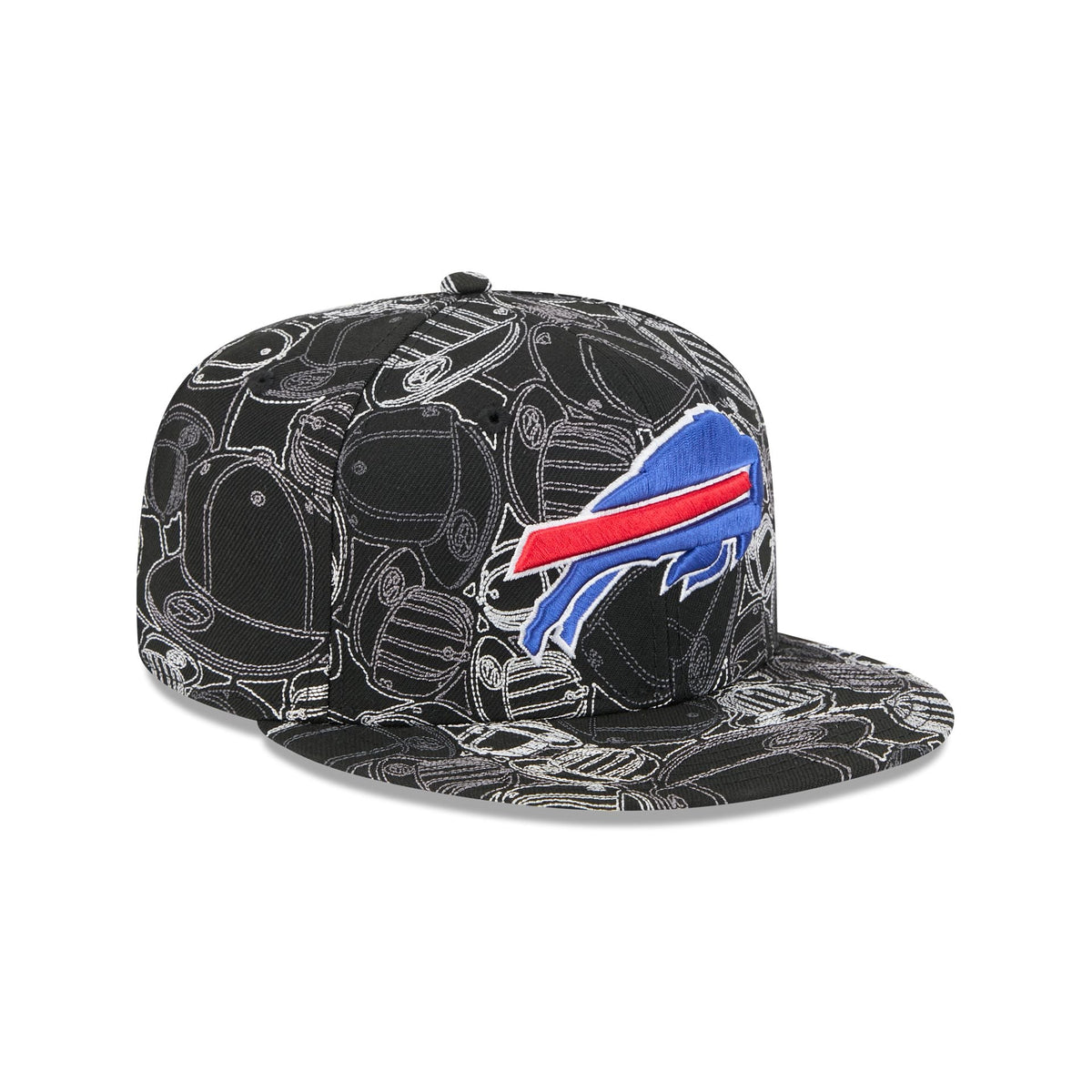 Buffalo Bills Cap Scramble 59FIFTY Fitted Hat