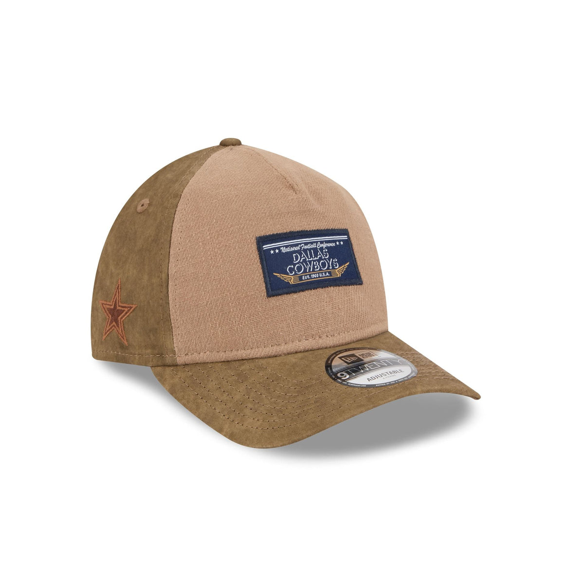Dallas Cowboys Utility Linen 9TWENTY A-Frame Adjustable Hat