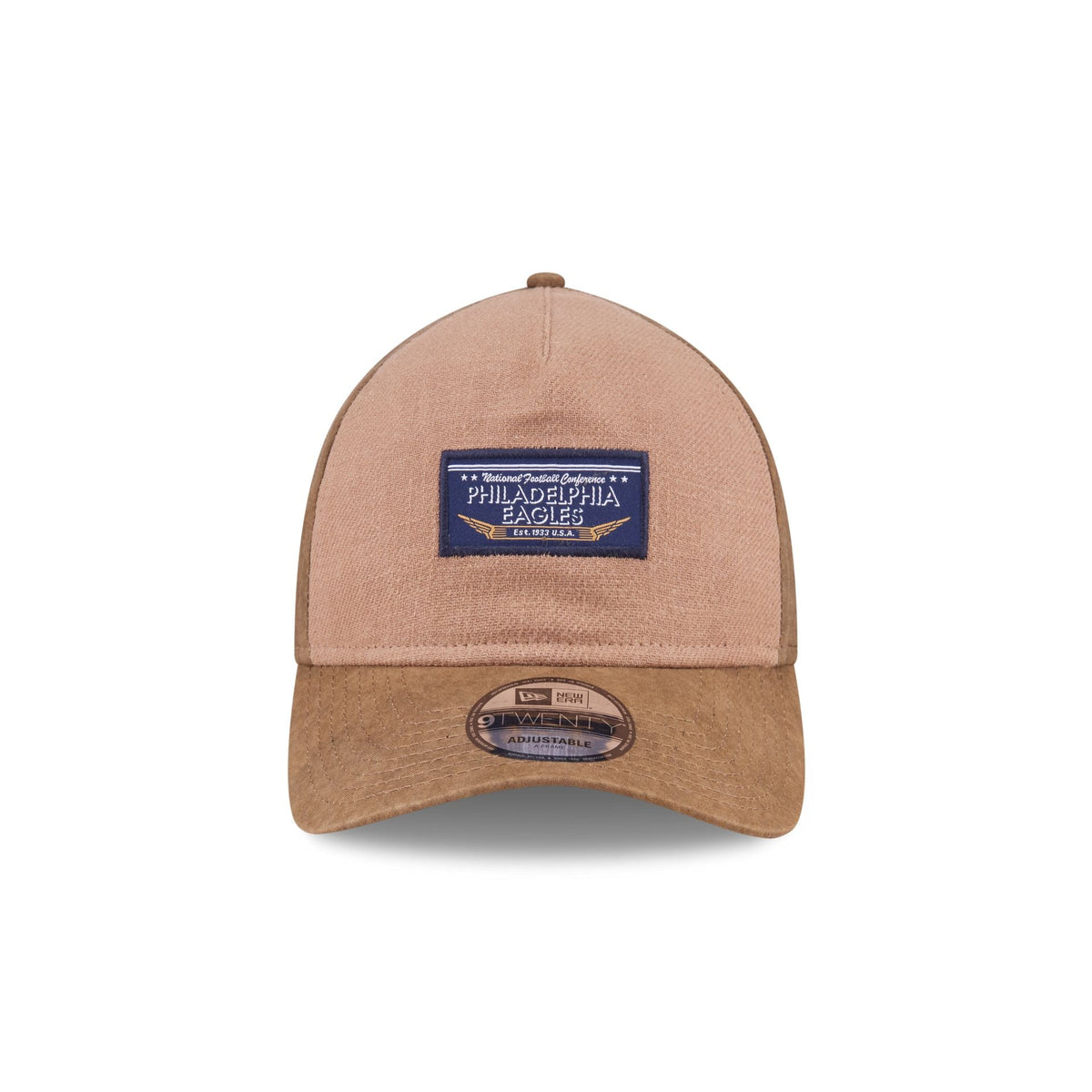 Philadelphia Eagles Utility Linen 9TWENTY A-Frame Adjustable Hat