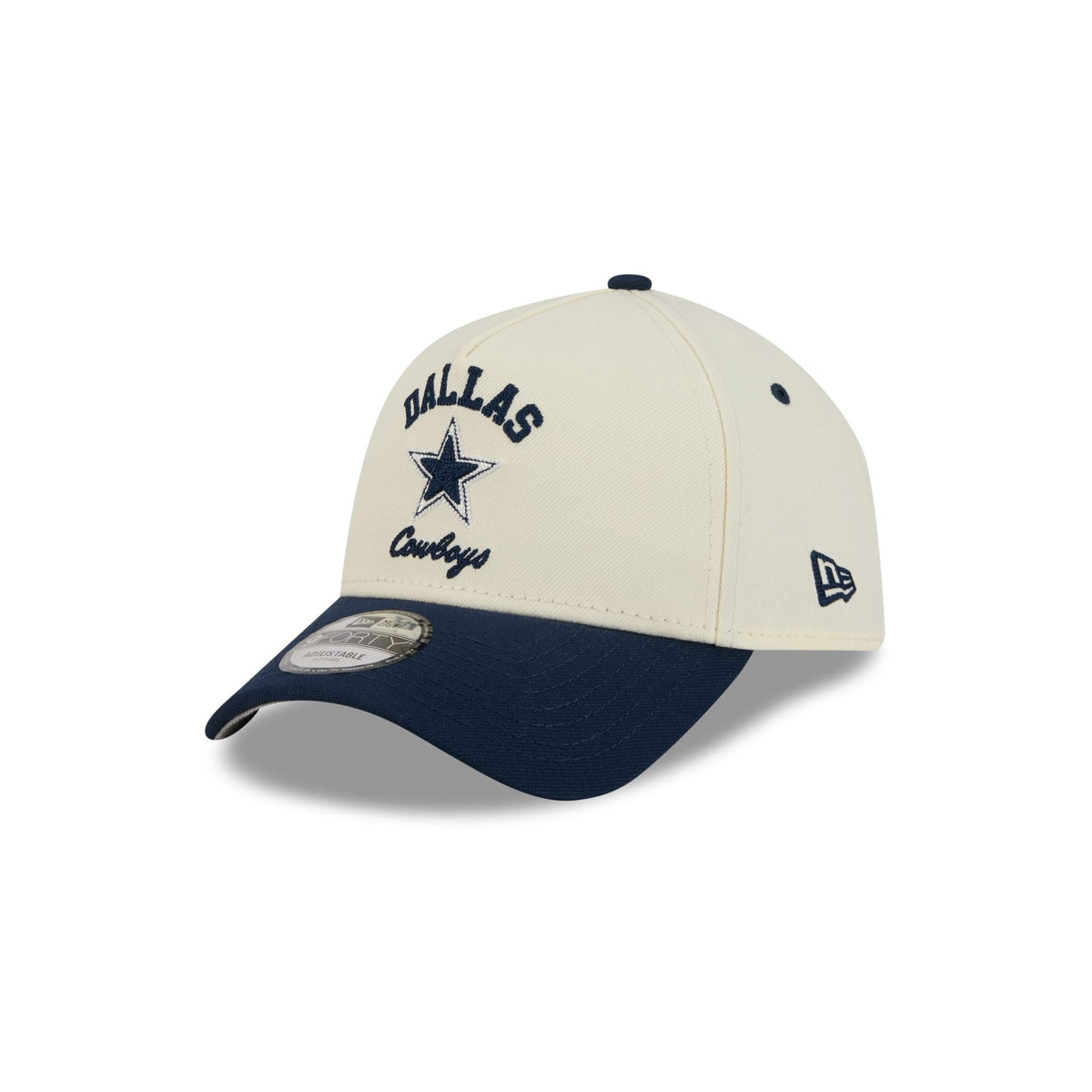 Dallas Cowboys Chrome White Arched 9FORTY A-Frame Snapback Hat