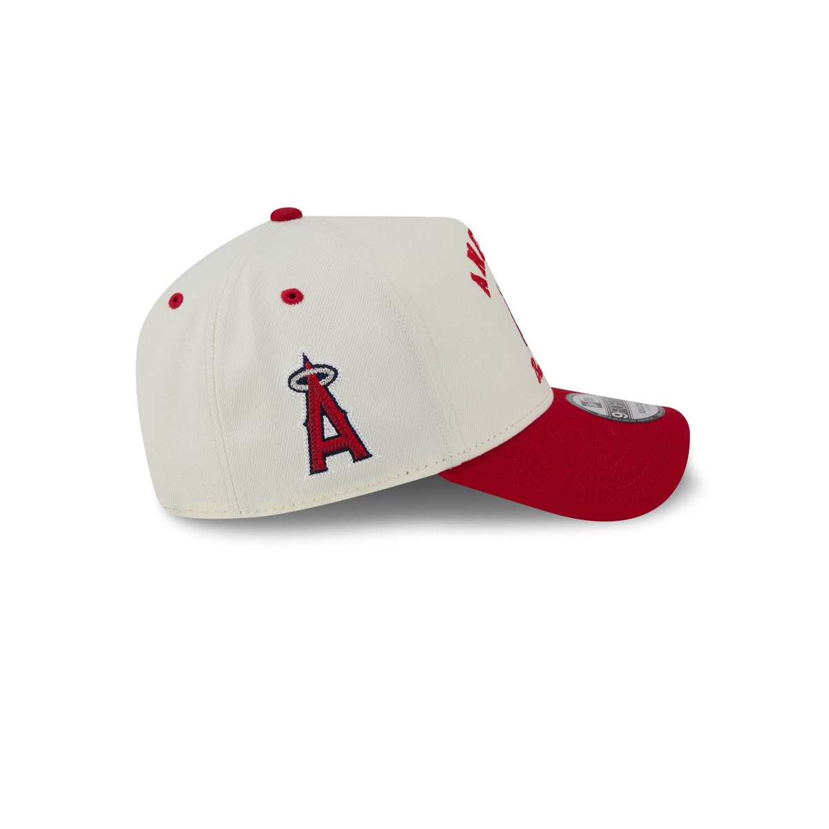 Los Angeles Angels Chrome White Arched 9FORTY A-Frame Snapback Hat