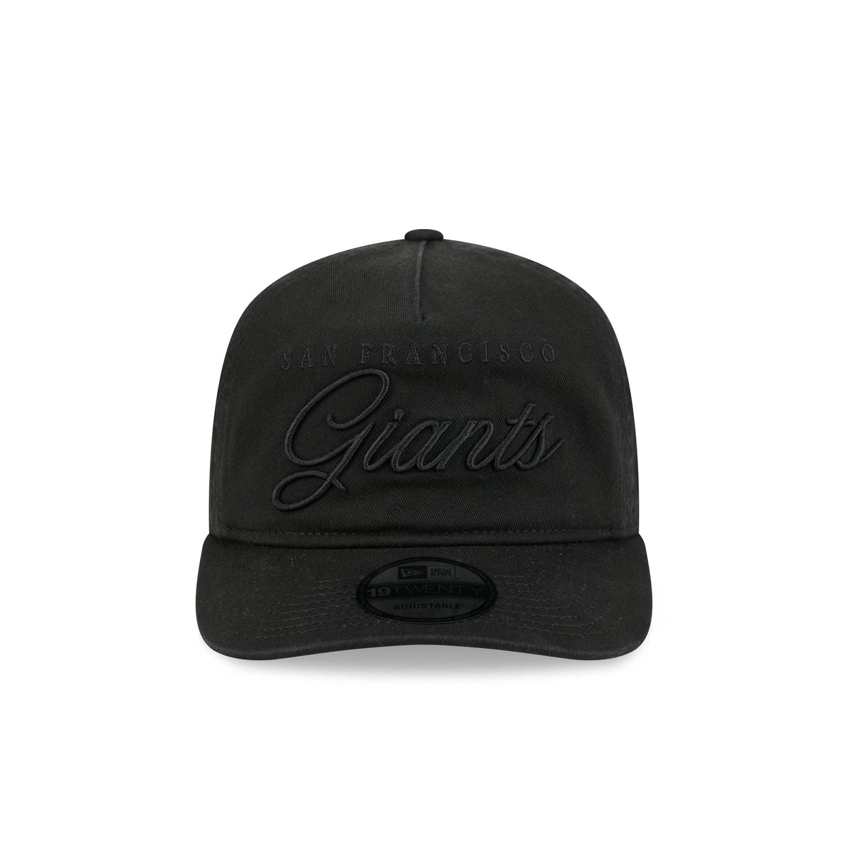 San Francisco Giants All Black Scripted 19TWENTY Adjustable Hat