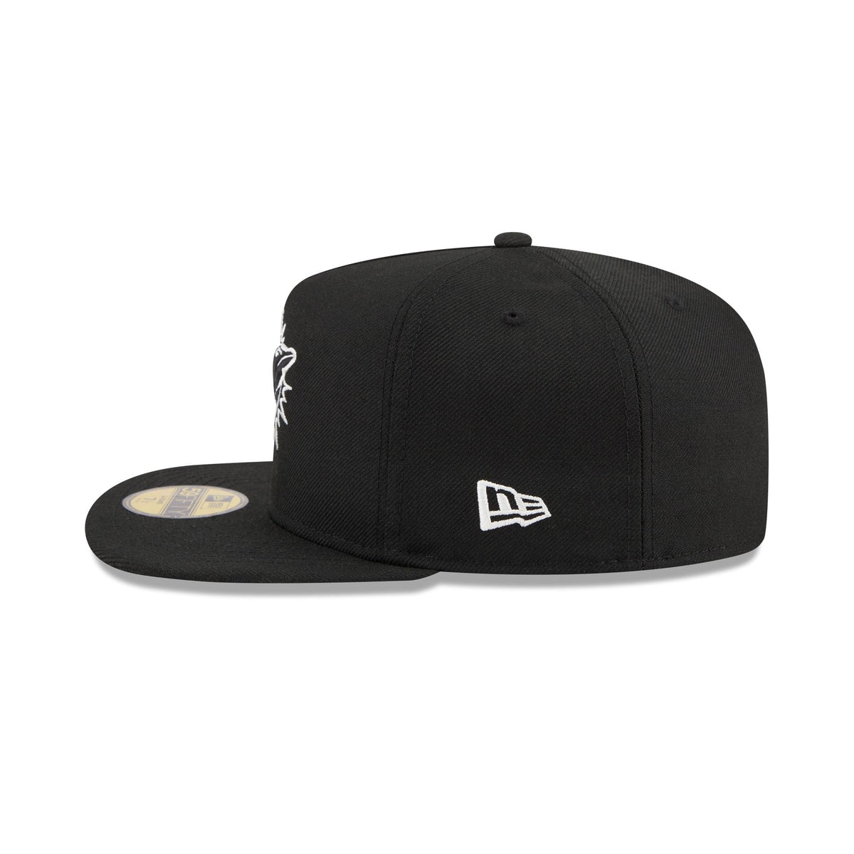 Just Caps Chiseled Logo Miami Dolphins 59FIFTY A-Frame Fitted Hat
