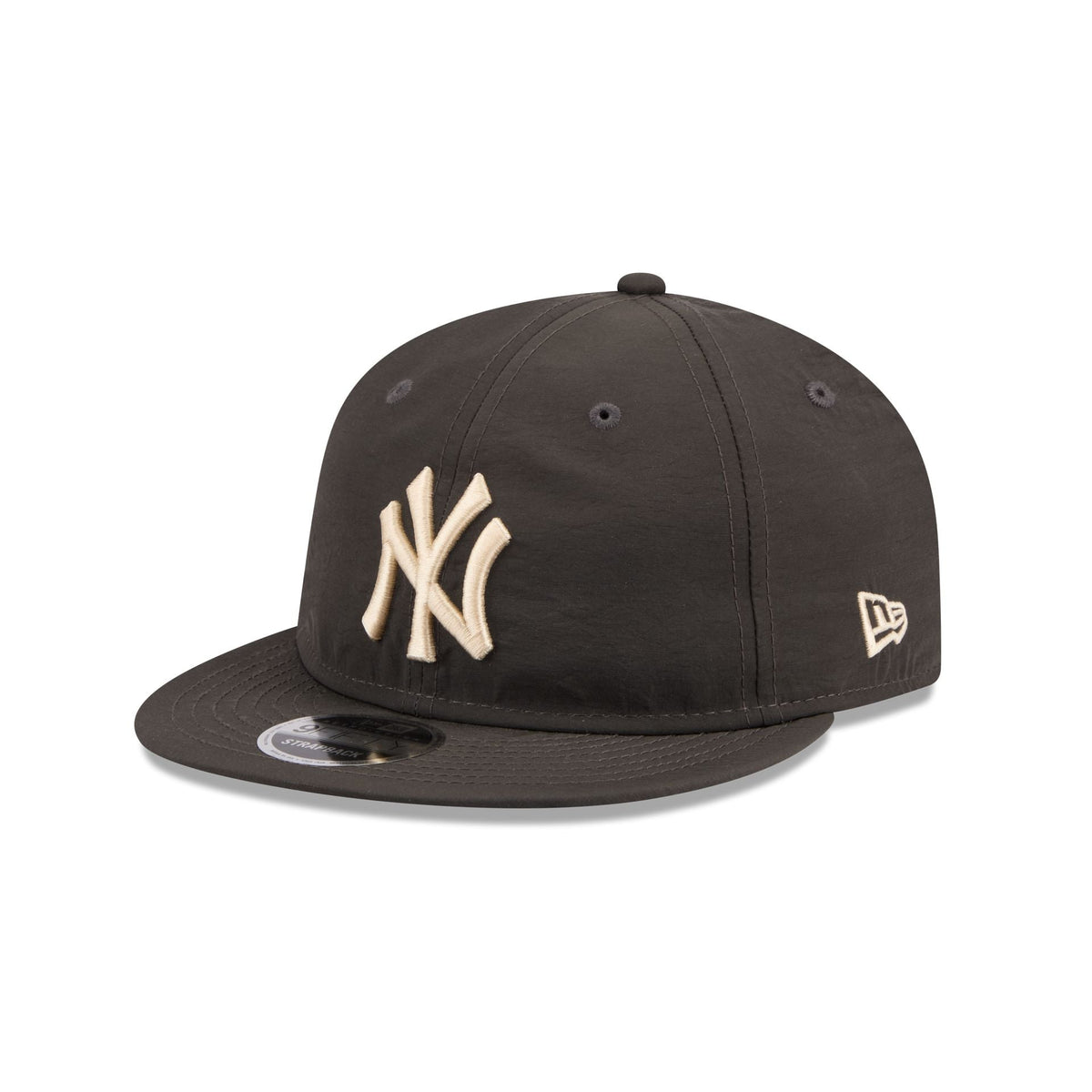New York Yankees Three Looms Nylon Black Retro Crown 9FIFTY Adjustable Hat