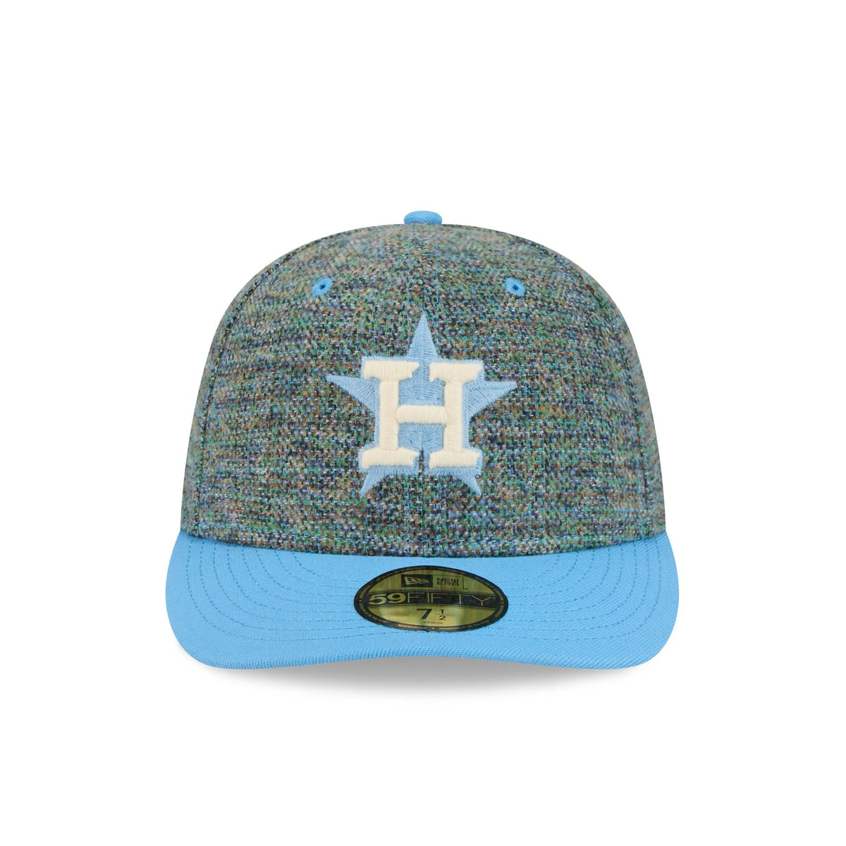 Houston Astros Three Looms Tweedy Cotton Radiant Blue 59FIFTY Fitted Hat