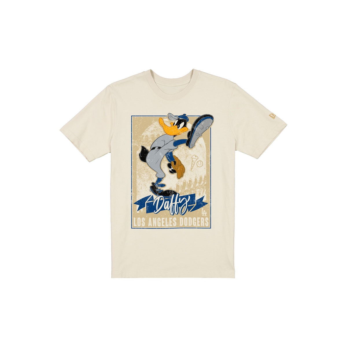 Los Angeles Dodgers Daffy Duck Pitch Chrome White T-Shirt