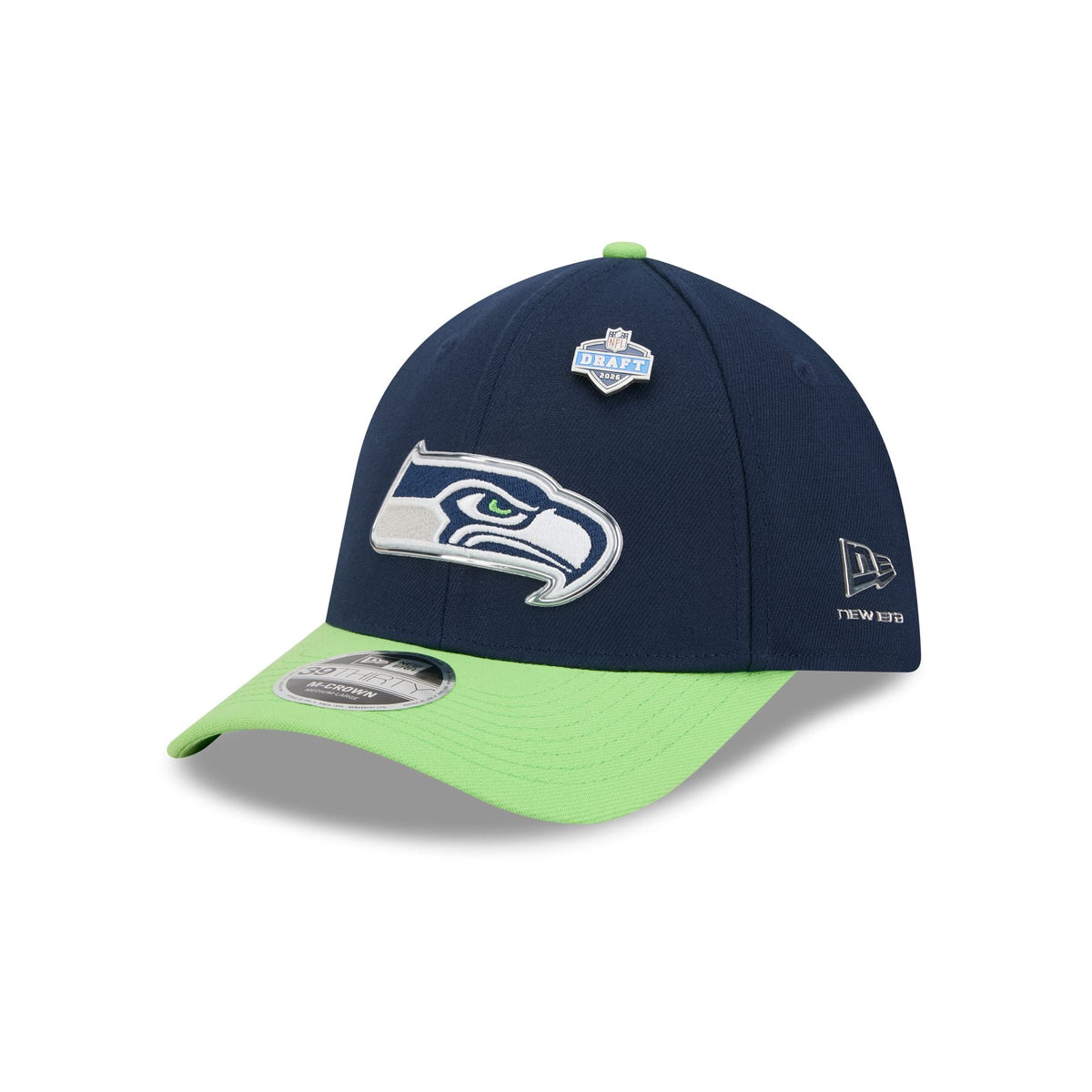 Seattle Seahawks 2026 Draft 39THIRTY M-Crown Stretch Fit Hat
