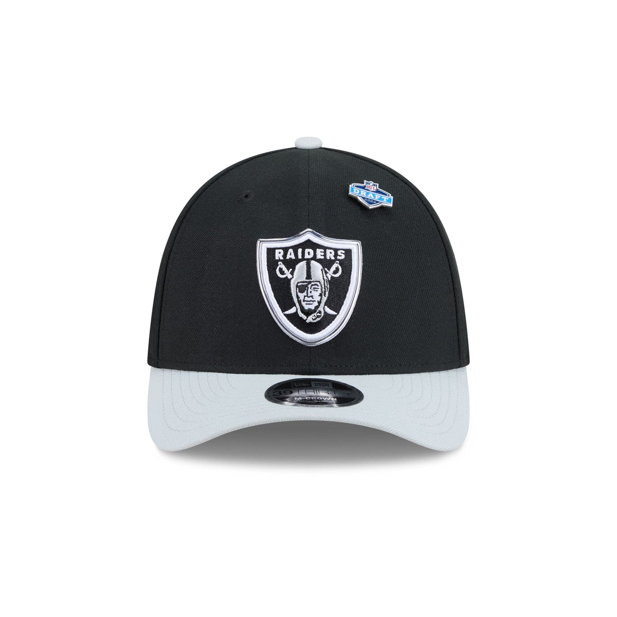 Las Vegas Raiders 2026 Draft 39THIRTY M-Crown Stretch Fit Hat