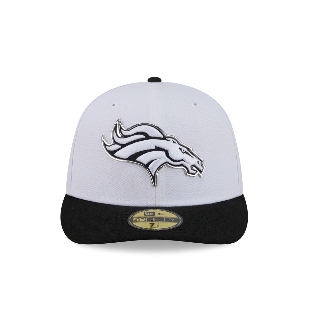 Denver Broncos 2026 Draft Black and White 59FIFTY Fitted Hat
