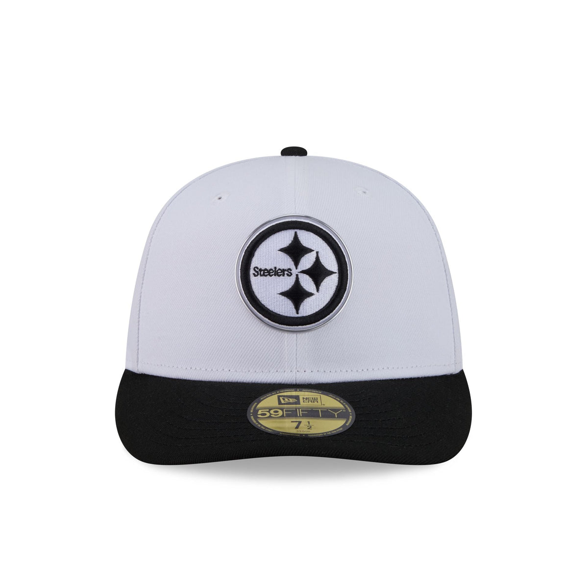 Pittsburgh Steelers 2026 Draft Black and White 59FIFTY Fitted Hat