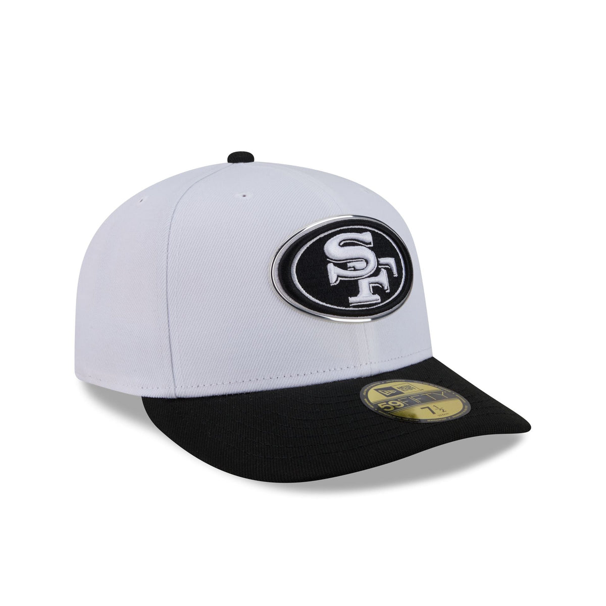 San Francisco 49ers 2026 Draft Black and White 59FIFTY Fitted Hat