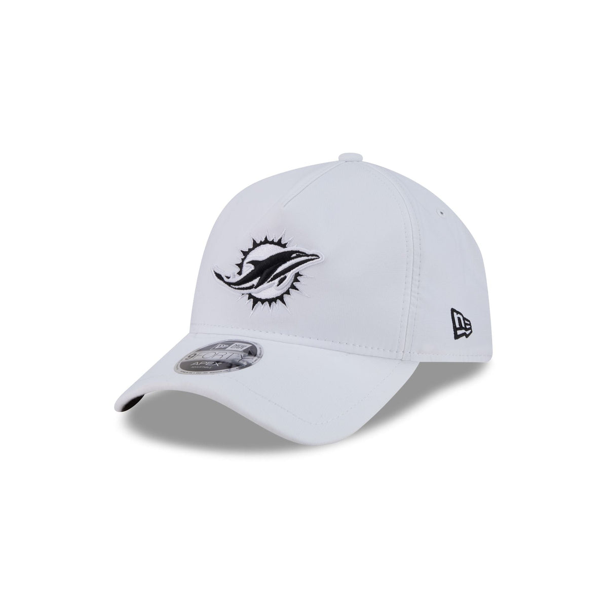Miami Dolphins White 9FORTY APEX Snapback Hat
