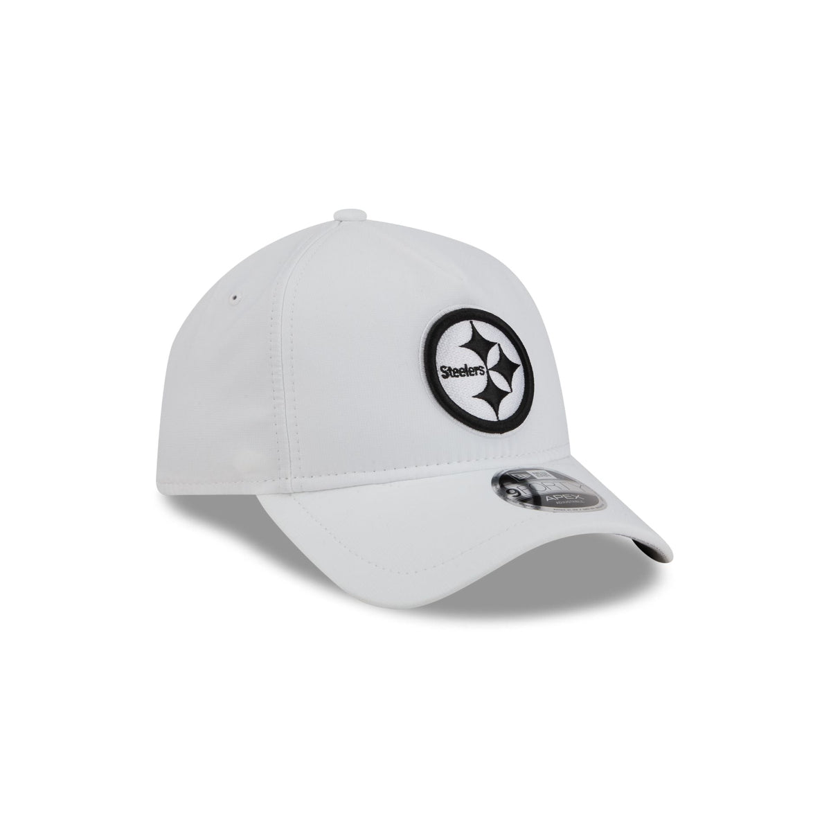 Pittsburgh Steelers White 9FORTY APEX Snapback Hat