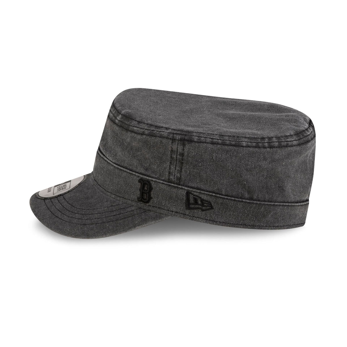 Boston Red Sox Pigment Dye Black Military Cap
