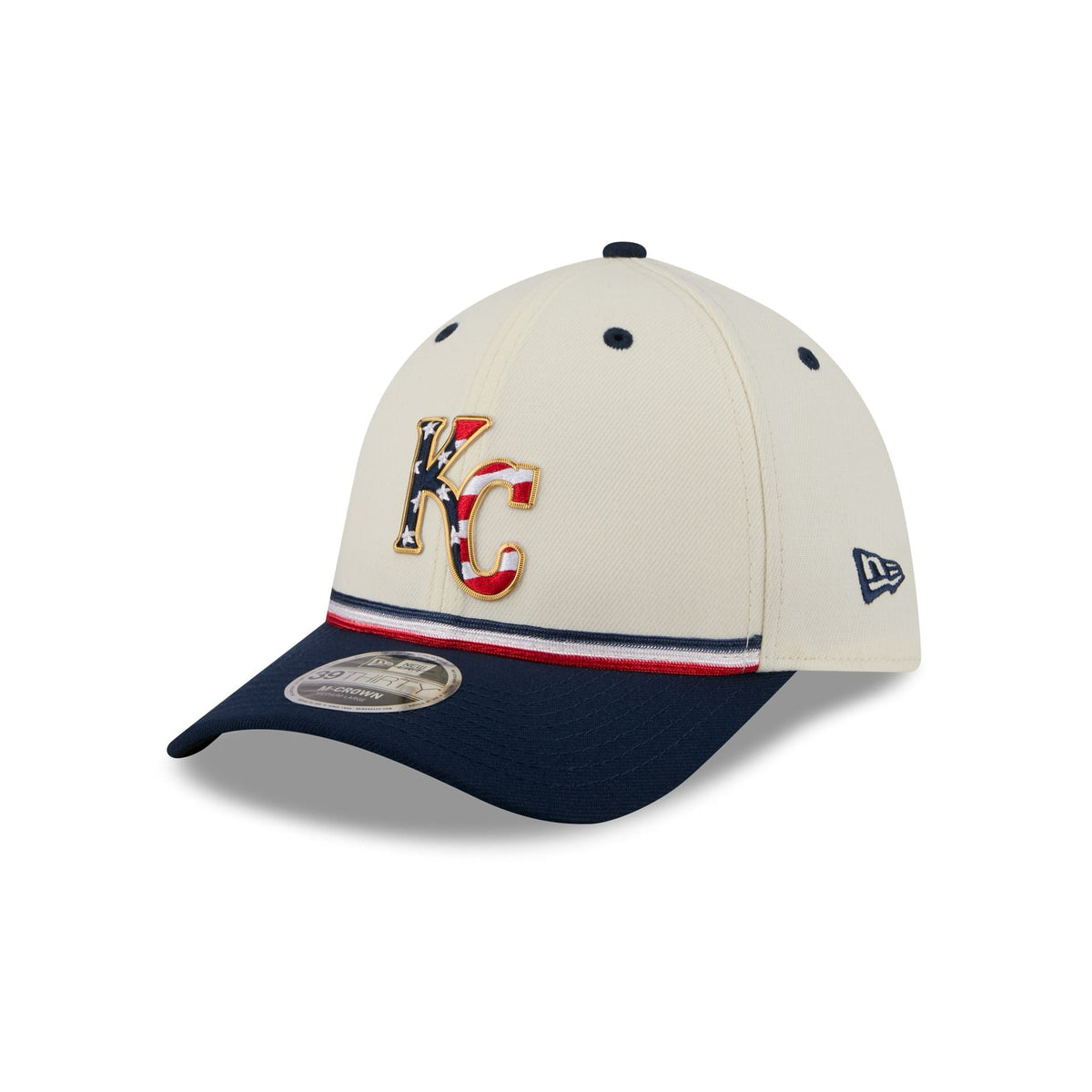 Kansas City Royals Independence Day 2026 39THIRTY M-Crown Stretch Fit Hat