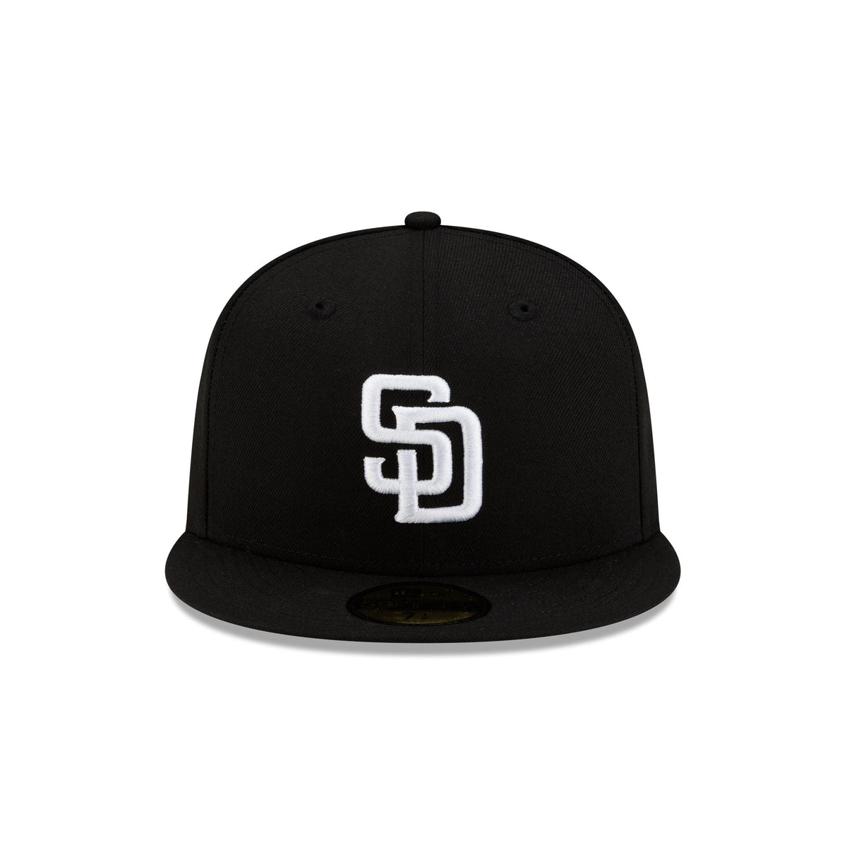 San Diego Padres Basic Black & White 59FIFTY Fitted Hat