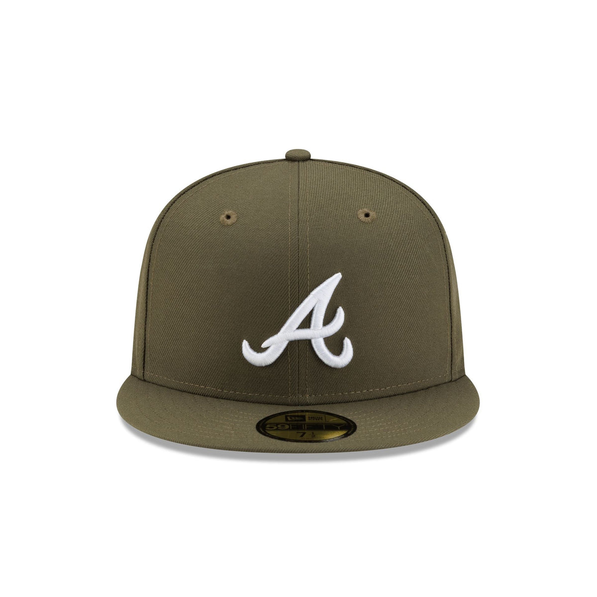 Atlanta Braves Basic Olive Green 59FIFTY Fitted Hat