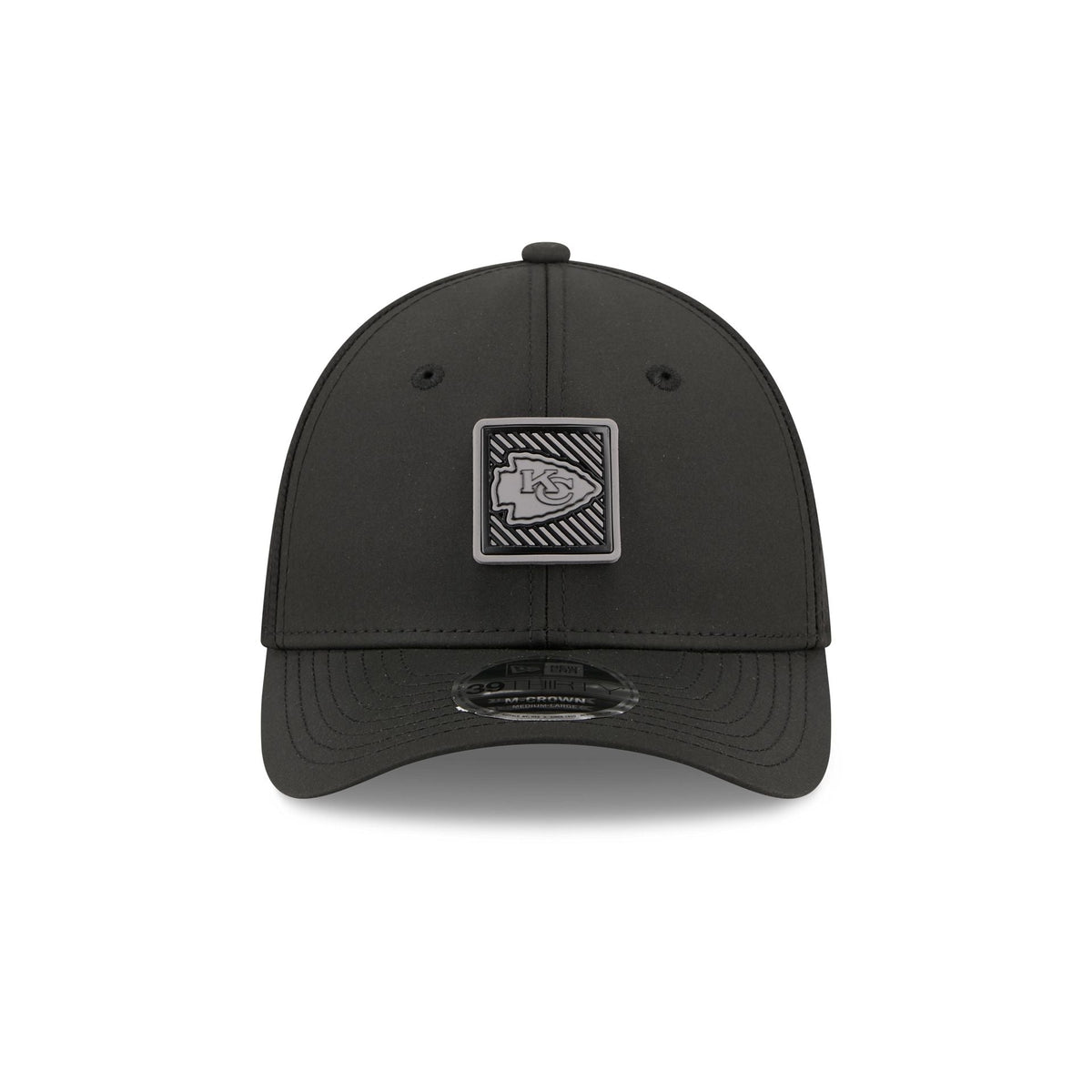 Kansas City Chiefs 2026 Training Black 39THIRTY M-Crown Stretch-Fit Hat
