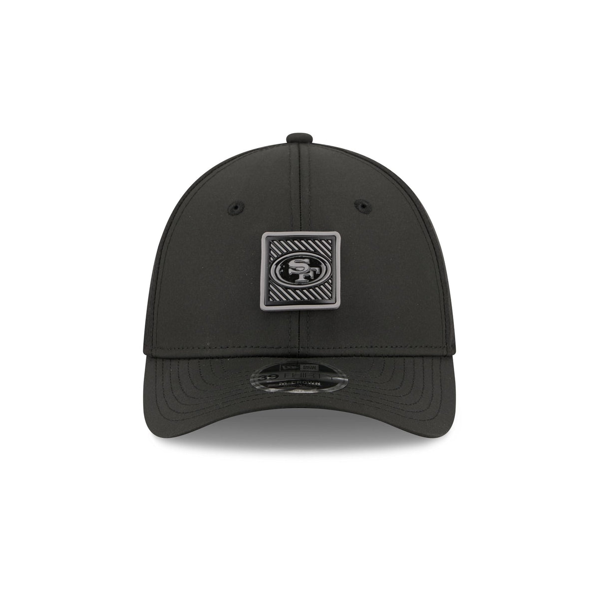 San Francisco 49ers 2026 Training Black 39THIRTY M-Crown Stretch-Fit Hat