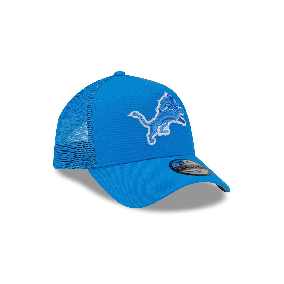 Detroit Lions Side Script 9FORTY A-Frame Trucker Hat