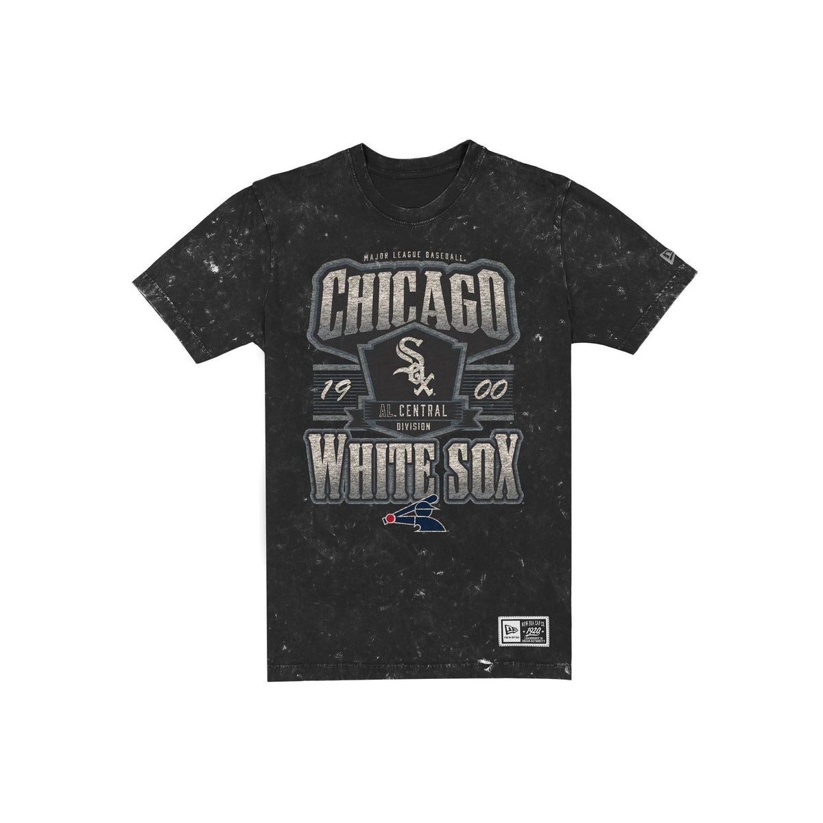 Chicago White Sox Throwback Washed Graphic Black T-Shirt