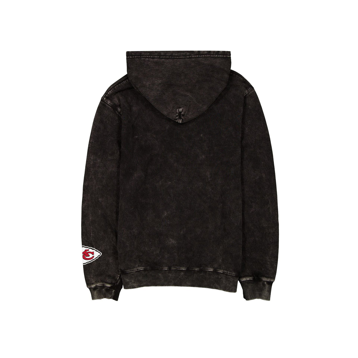 Kansas City Chiefs Logo Washed Black Hoodie