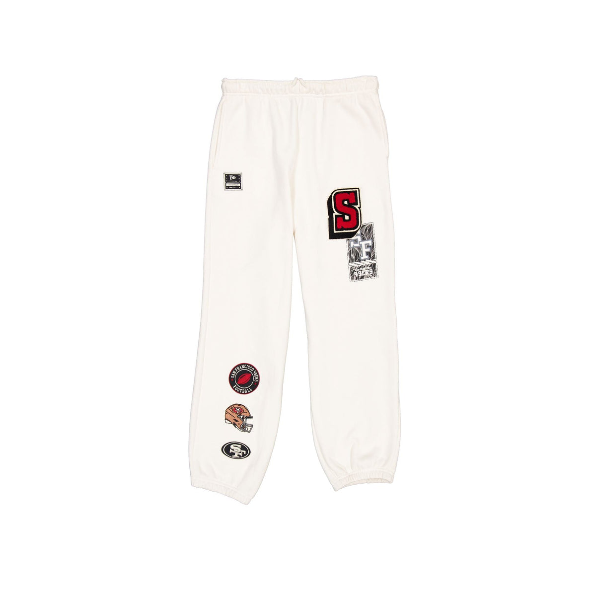 San Francisco 49ers Women's Chrome White Varsity Sweatpants