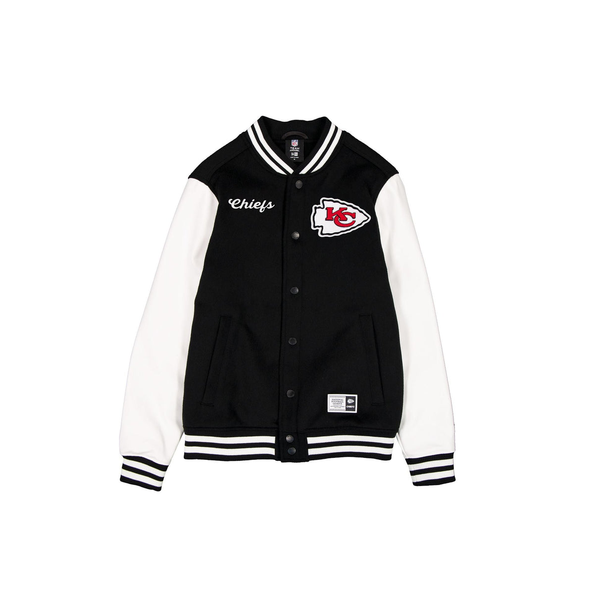 Kansas City Chiefs Black & White Varsity Jacket