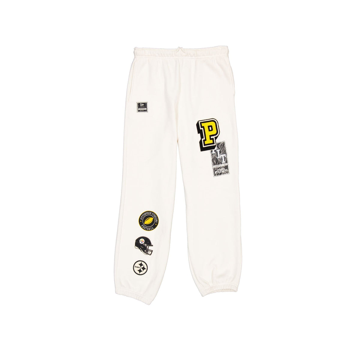 Pittsburgh Steelers Women's Chrome White Varsity Sweatpants