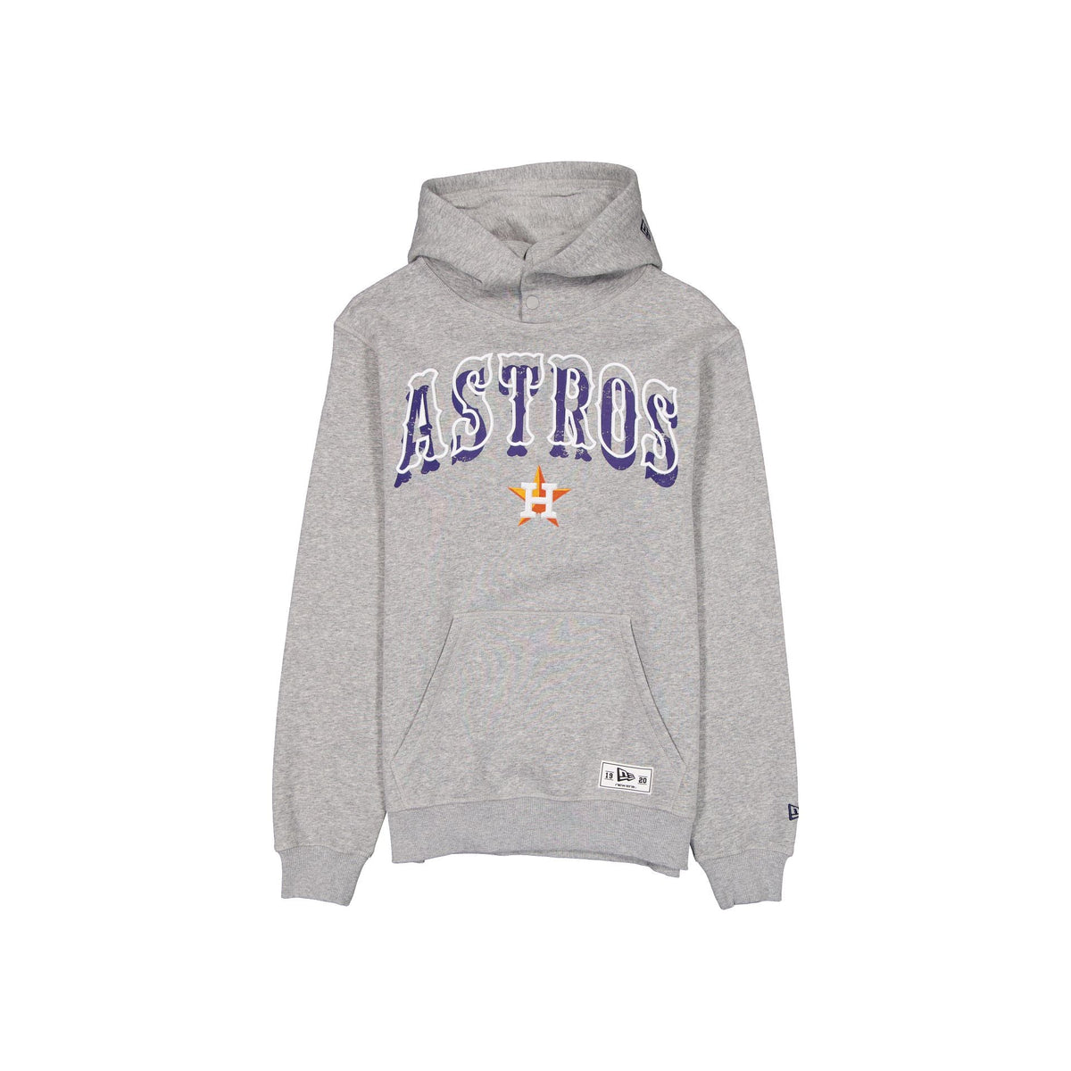 Houston Astros Heather Gray Varsity Hoodie
