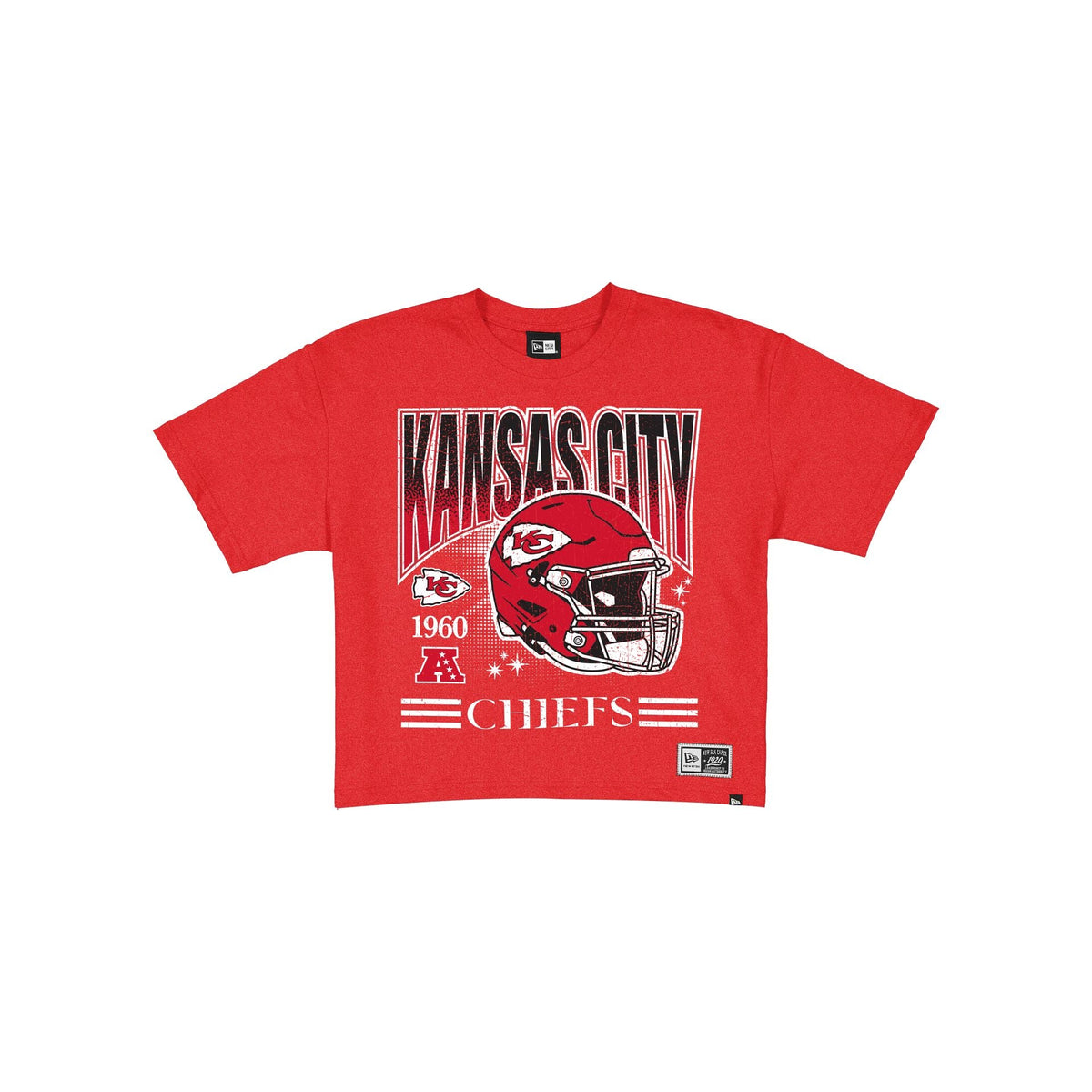 Kansas City Chiefs Women's Throwback Cropped Graphic T-Shirt