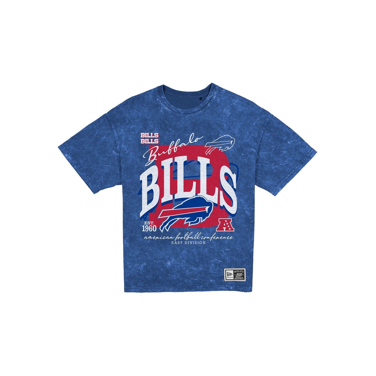 Buffalo Bills Women's Throwback Oversized Washed T-Shirt