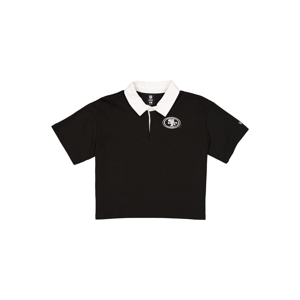 San Francisco 49ers Women's Cropped Black Polo
