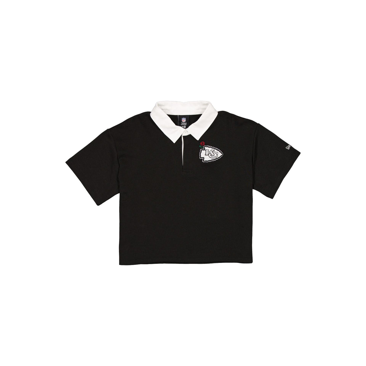 Kansas City Chiefs Women's Cropped Black Polo