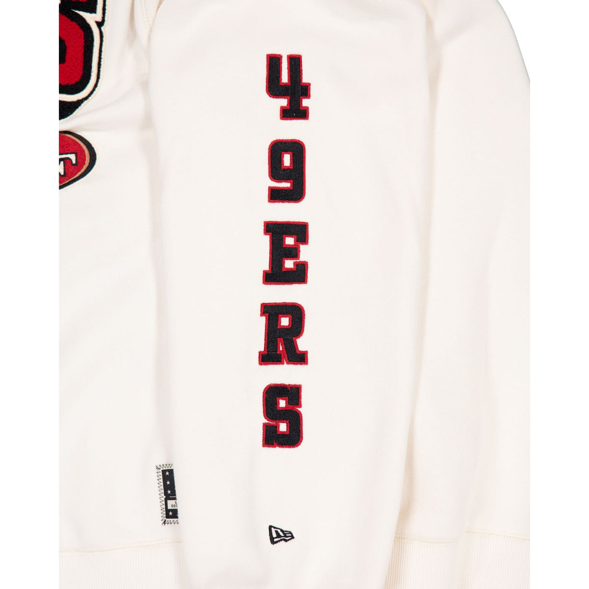 San Francisco 49ers Women's Chrome White Varsity Crewneck