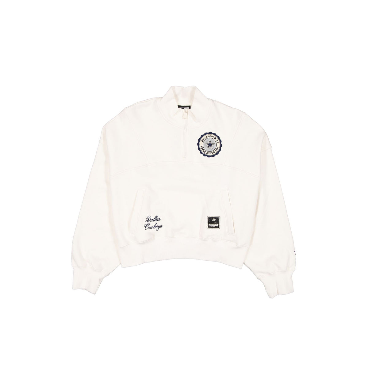 Dallas Cowboys Women's Chrome White Quarter Zip