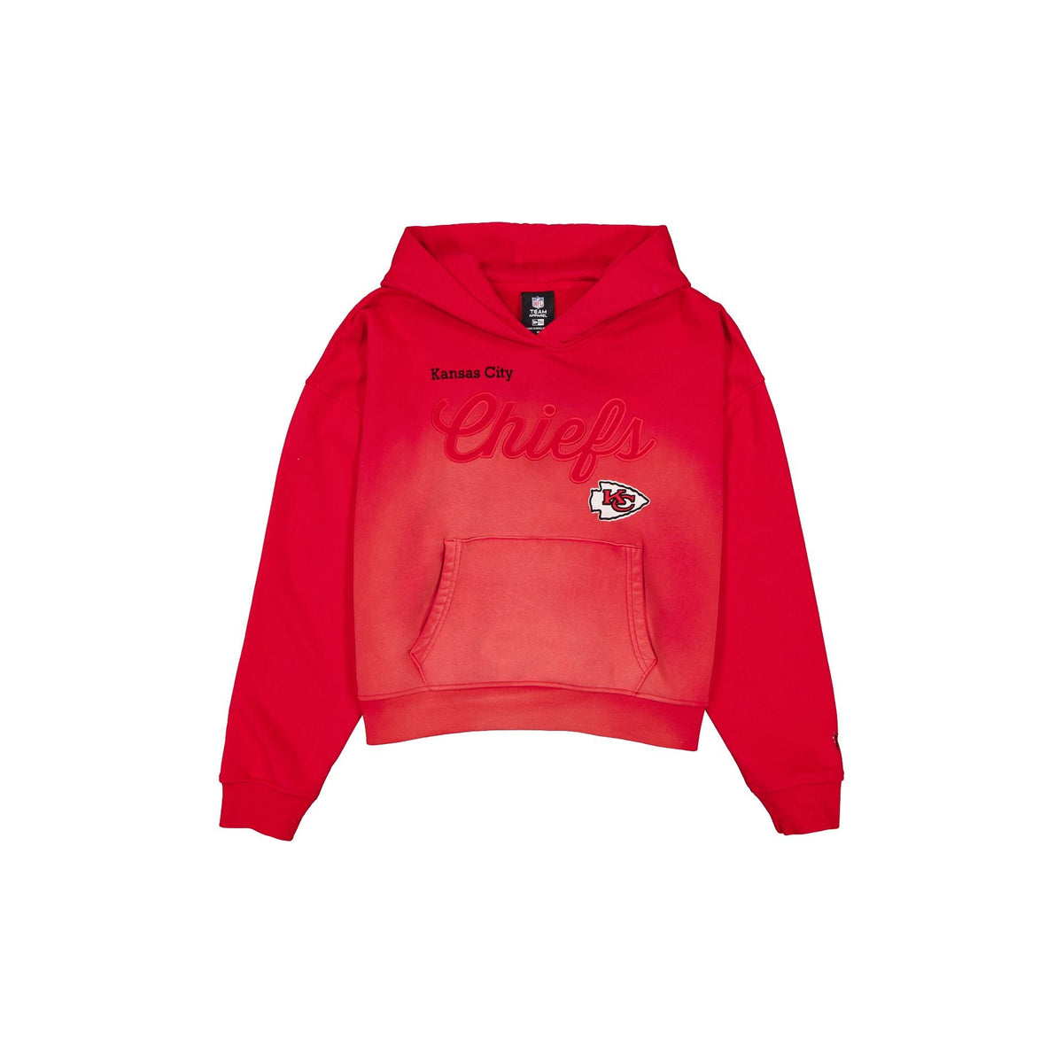 Kansas City Chiefs Women's Washed Cropped Hoodie