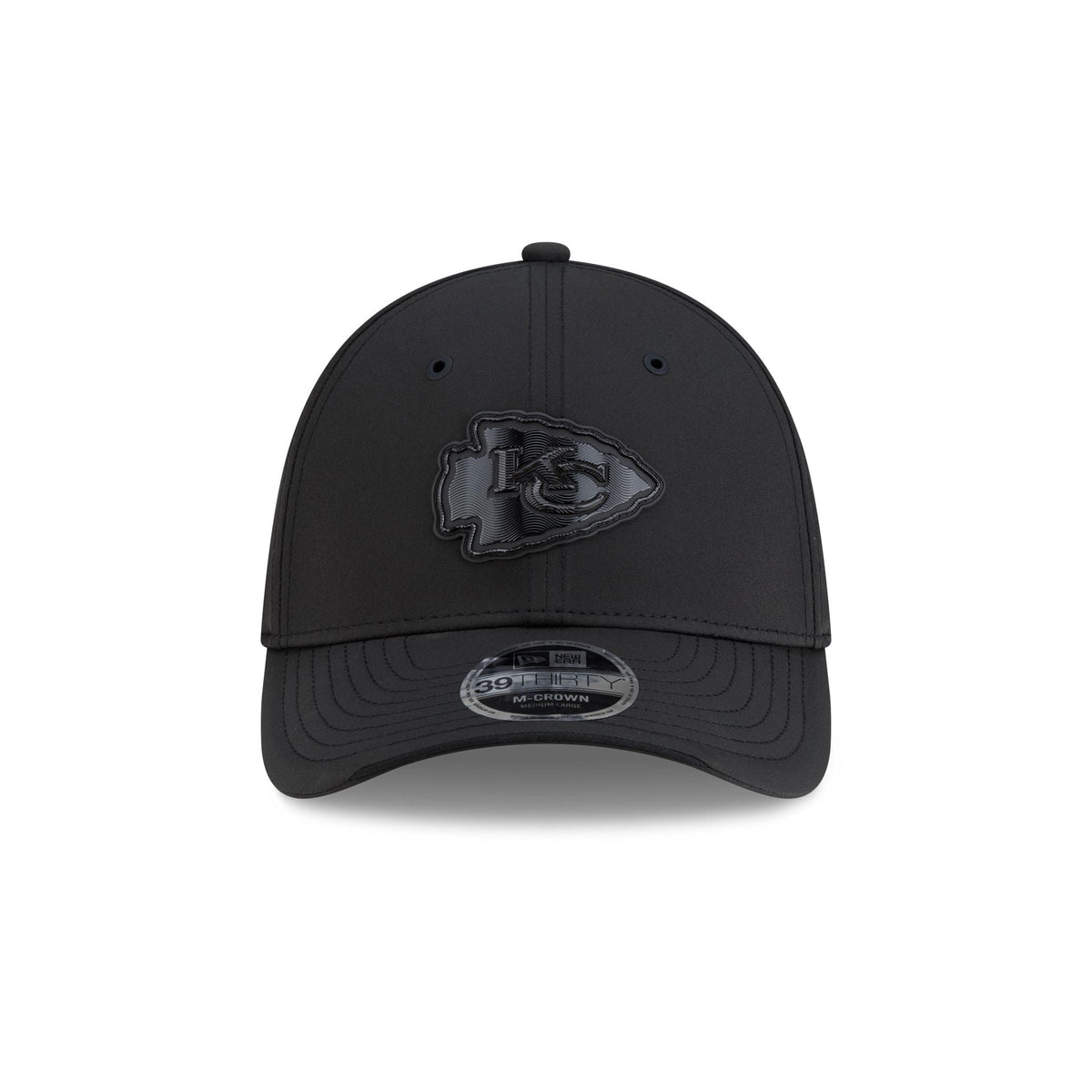 Kansas City Chiefs 2026 Sideline Black 39THIRTY M-Crown Stretch Fit Hat