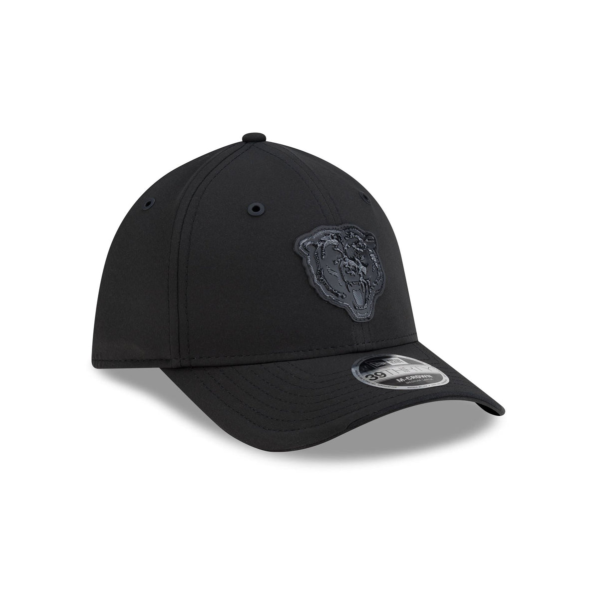 Chicago Bears 2026 Sideline Black 39THIRTY M-Crown Stretch Fit Hat