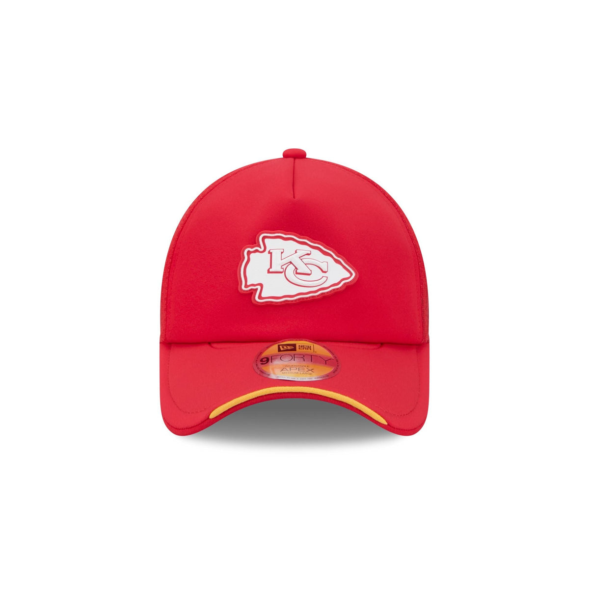 Kansas City Chiefs 2026 Sideline 9FORTY APEX Trucker Hat