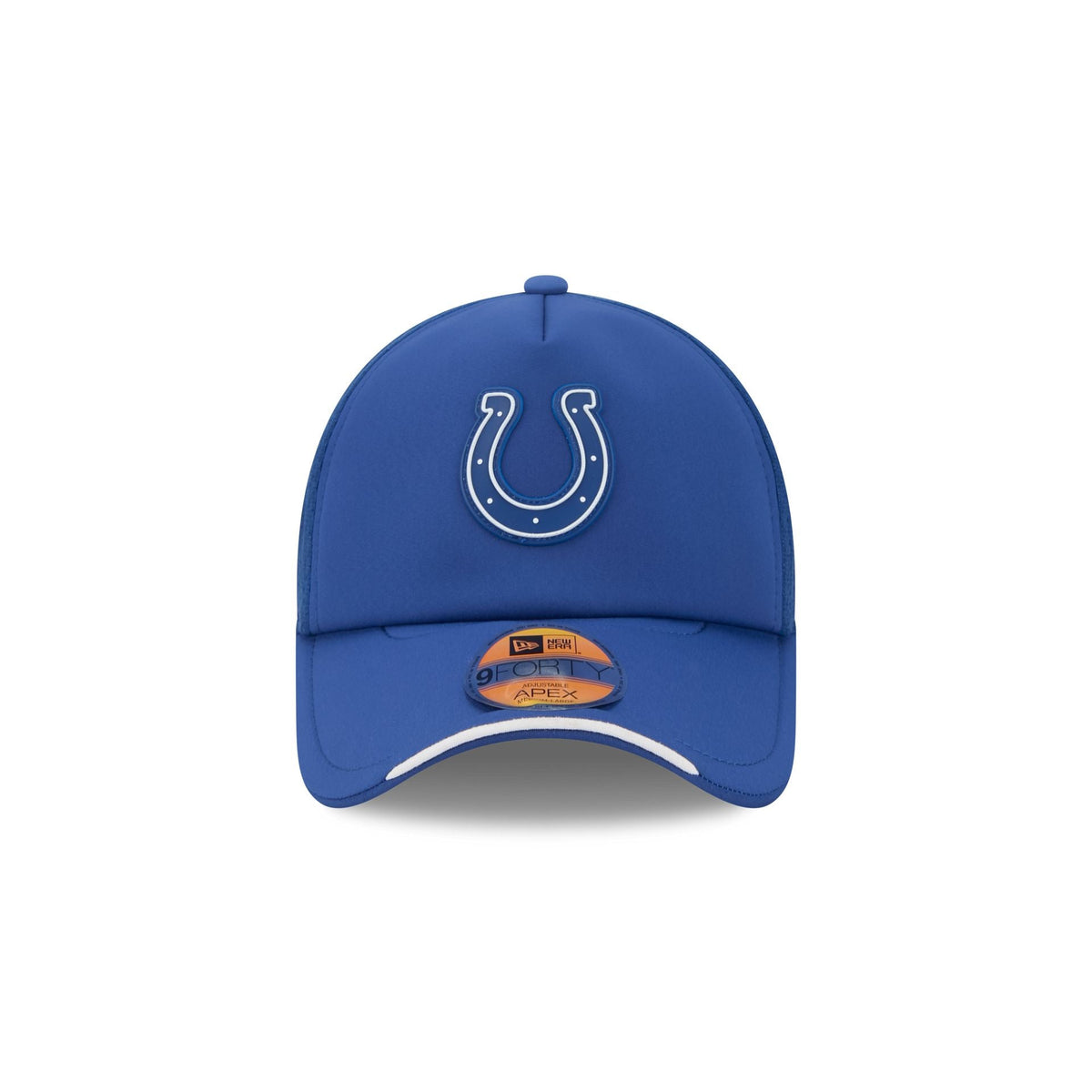 Indianapolis Colts 2026 Sideline 9FORTY APEX Trucker Hat