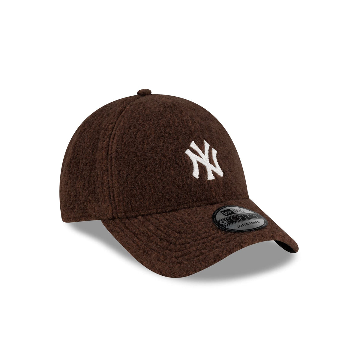 New York Yankees Brown Winter Borg 9FORTY Snapback Hat