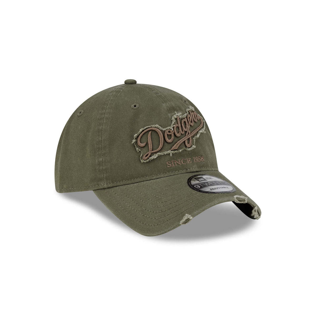 Los Angeles Dodgers Distressed Wordmark 9TWENTY Adjustable Hat