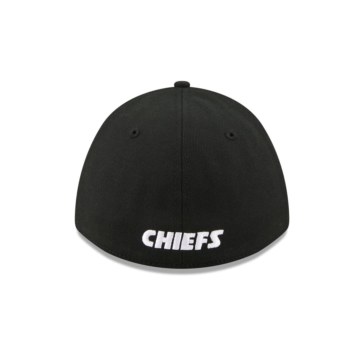 Kansas City Chiefs Poly Black & White 39THIRTY M-Crown A-Frame Stretch Fit Hat