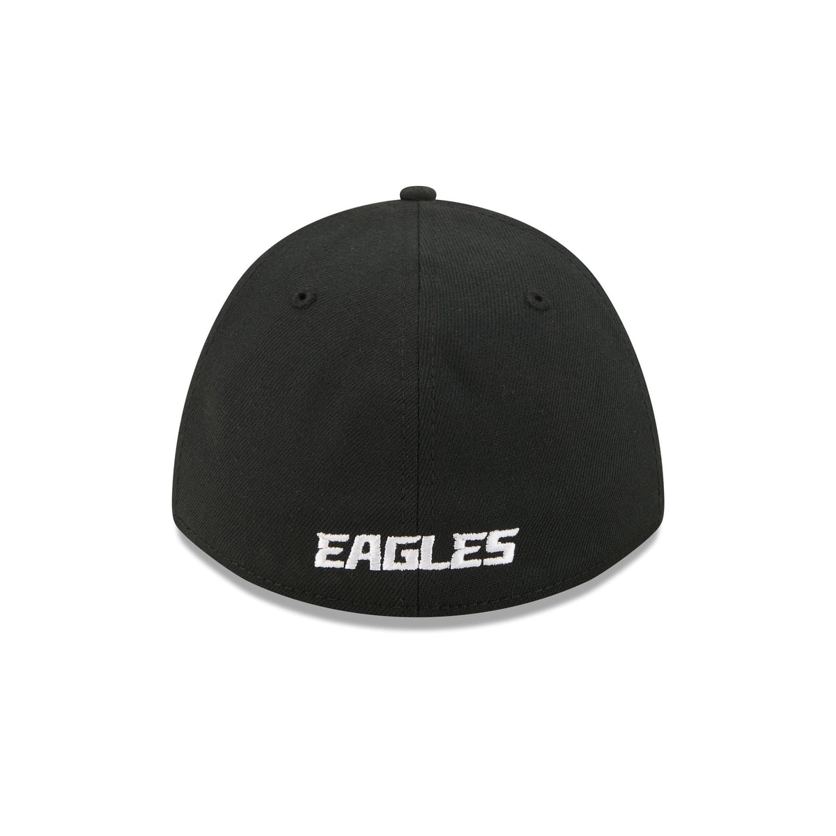 Philadelphia Eagles Poly Black & White 39THIRTY M-Crown Stretch Fit Hat