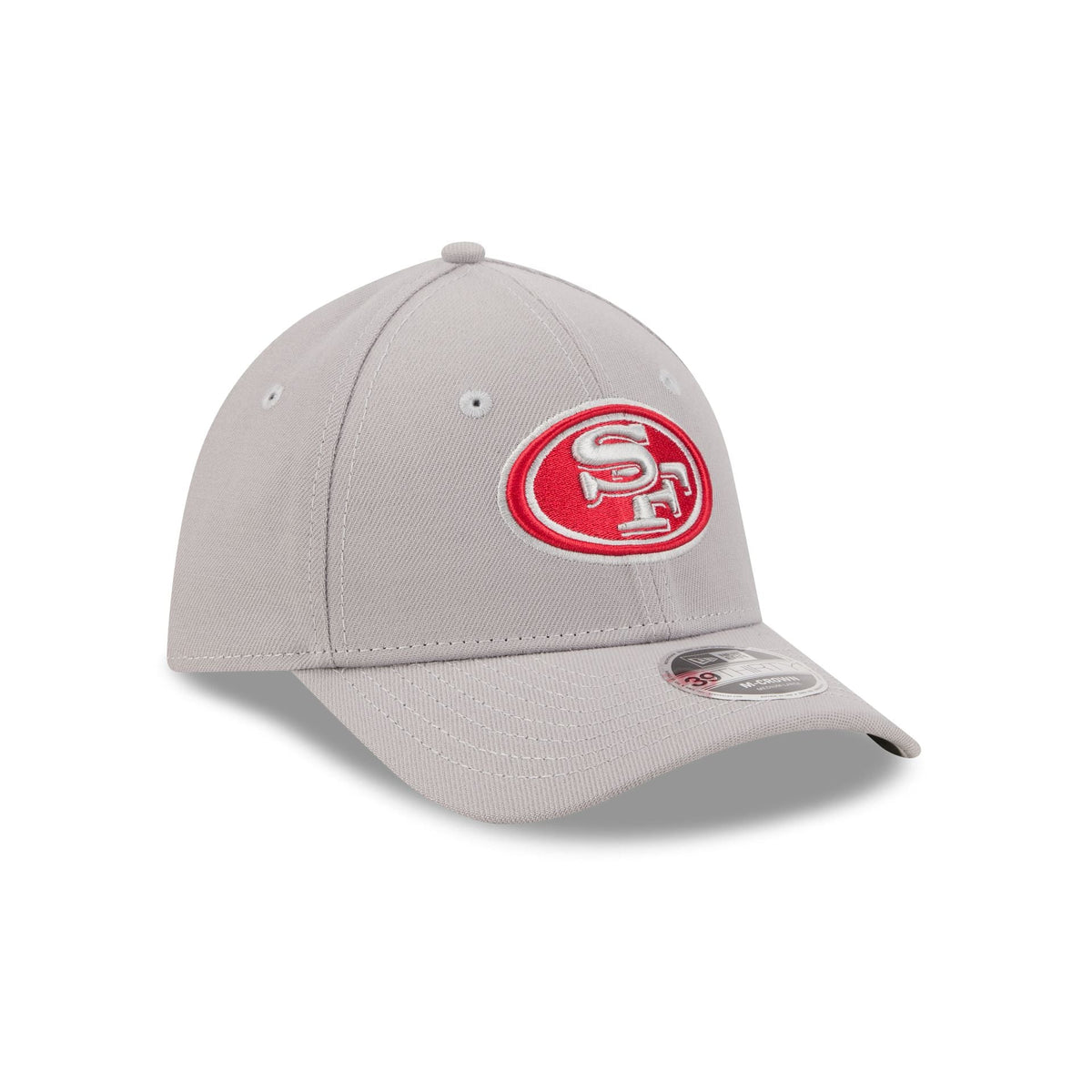 San Francisco 49ers Poly Gray 39THIRTY M-Crown Stretch Fit Hat