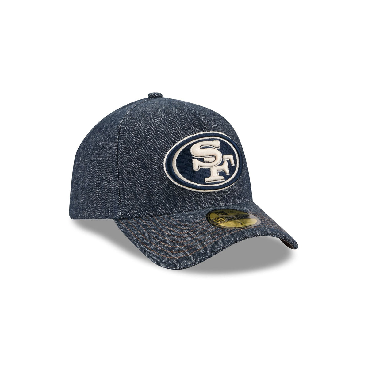 San Francisco 49ers Denim 59FORTY A-Frame Fitted Hat