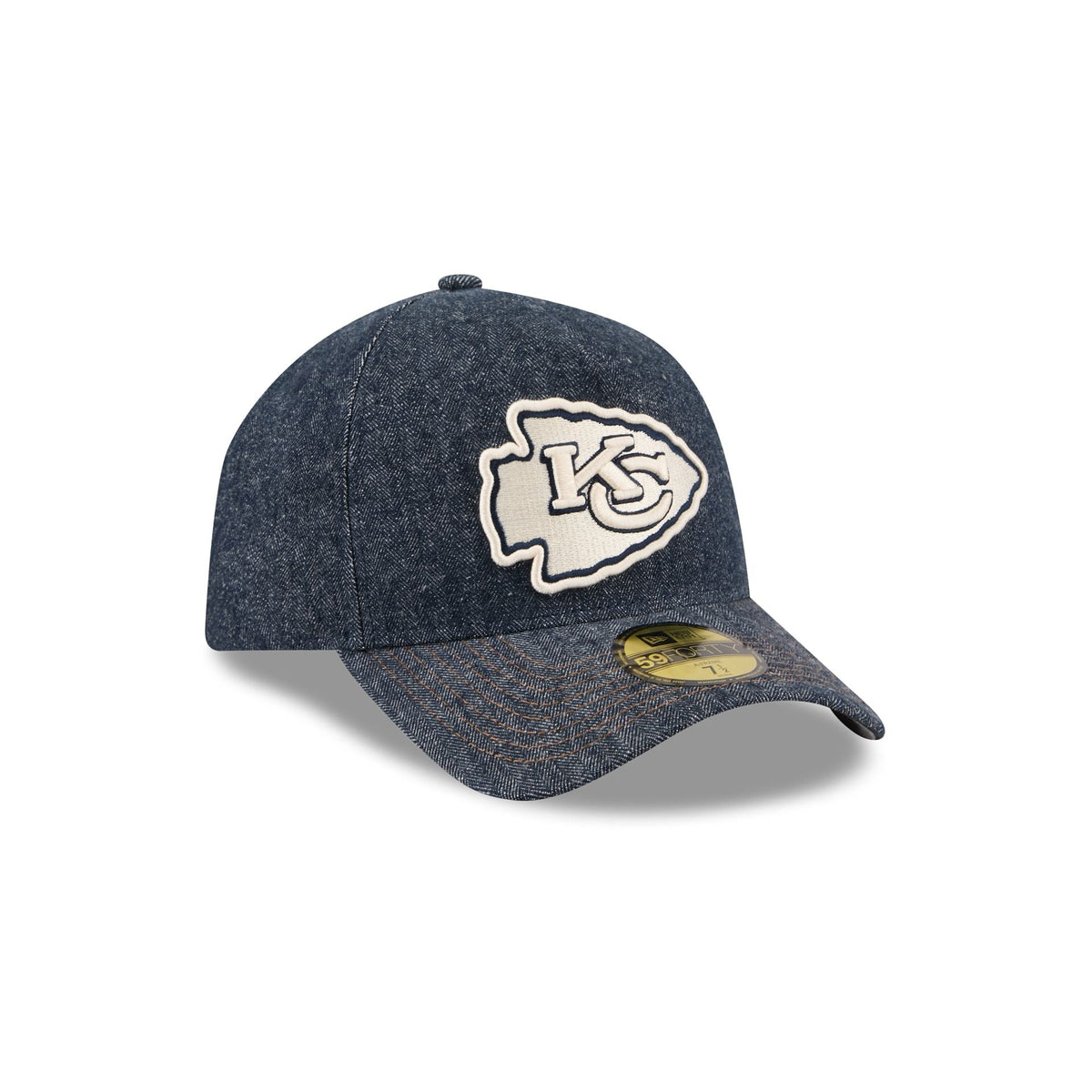 Kansas City Chiefs Denim 59FORTY A-Frame Fitted Hat