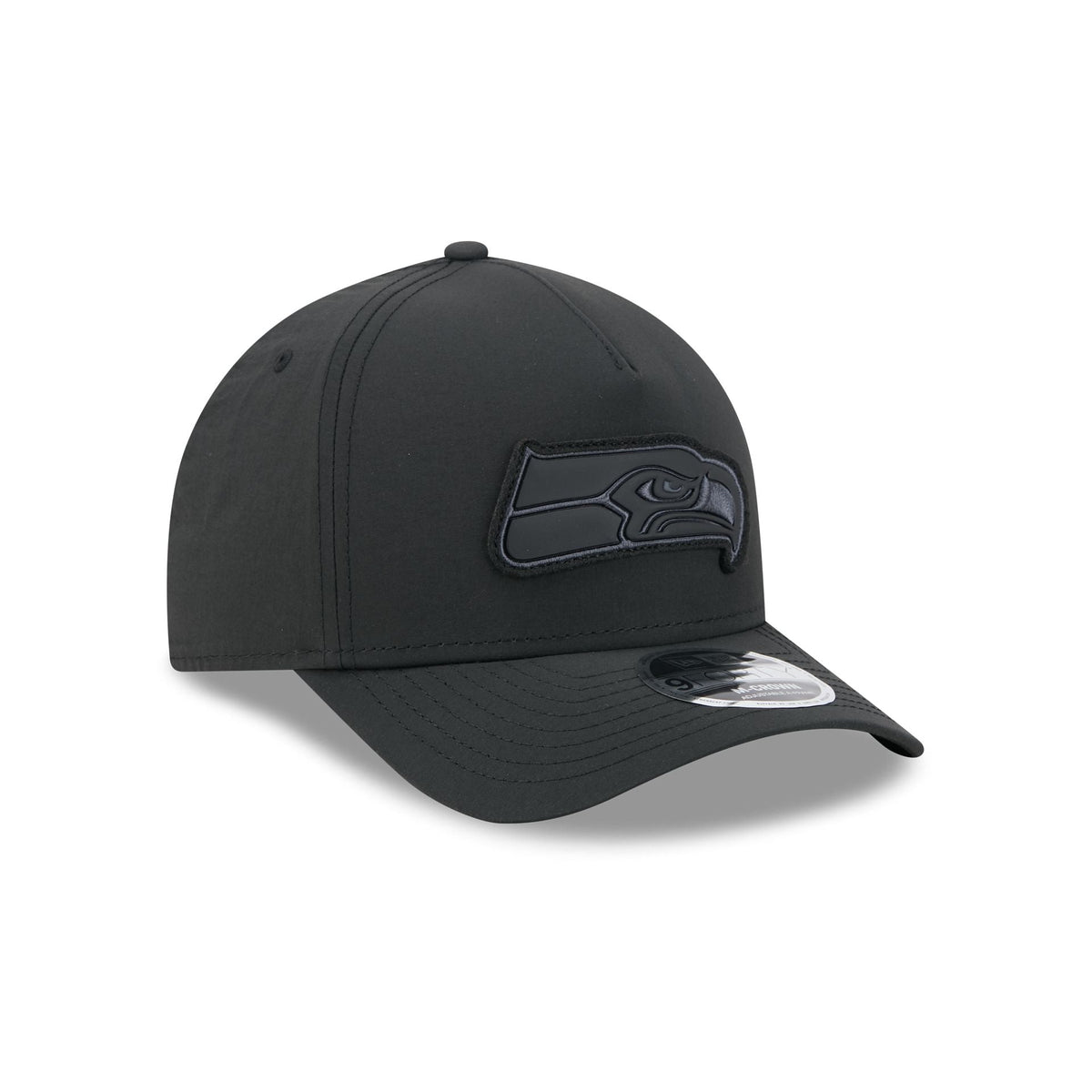 Alpha Industries x Seattle Seahawks Nylon Black 9FORTY M-Crown A-Frame Snapback Hat