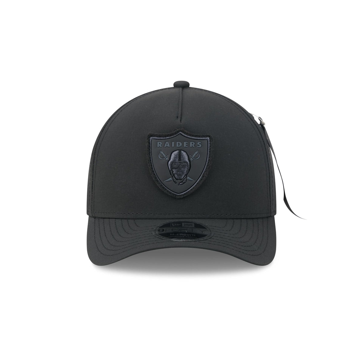 Alpha Industries x Las Vegas Raiders Nylon Black 9FORTY M-Crown A-Frame Snapback Hat